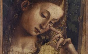 Luca Signorelli (Cortona, 1450 ca. - 1523) Santa Maria Maddalena piangente, 1504-1505 Olio su tavola Frammento della pala realizzata per Matelica. Dall’eredità di Pelagio Palagi, 1860 Bologna, Collezioni Comunali d’Arte Courtesy Istituzione Bologna Musei