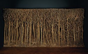 Carte blanche à Eva Jospin, Manufacture des Gobelins, Parigi, 2013, Cartone, legno, colla, cm 760 x 350 x 45