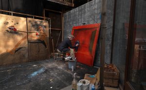 David Lynch in studio © David Lynch