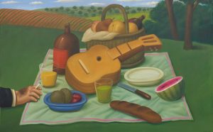 Fernando Botero, Picnic, 2002. Courtesy of Custot Gallery Dubai and the artist