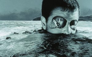 Jose Molina_Naufraghi nel proprio mare_2005_matita grassa su carta_cm49x57,2_collezione Predatores_Ph.Ross&Rheal