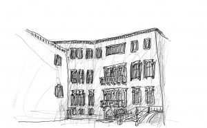 Michele De Lucchi, matita su carta Fondazione Querini Stampalia, Venezia, Intesa Sanpaolo, 2015 –2018