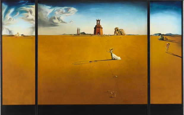 Salvador Dalí: Landscape with a Girl Skipping Rope, 1936 Museum Boijmans Van Beuningen, Rotterdam, photo Studio Tromp © Salvador Dalí, Fundacio Gala Salvador Dalí, by SIAE 2018