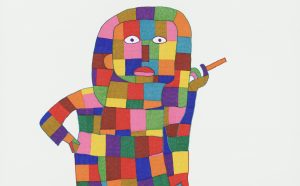 Takuya Tamura untitled (Woman), 2016 felt-tipped pen on paper, 54.4 x 76.7 cm Photo: Morgane Detraz, Atelier de numérisation – Ville de Lausanne. Yamanami Kōbō, Kōka, Shiga Prefecture