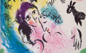 Marc Chagall, Les Amoureux au soleil rouge