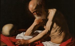 Michelangelo Merisi detto il Caravaggio, San Gerolamo in meditazione, 1605