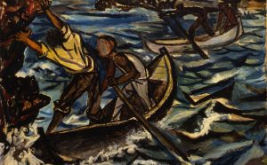 RENATO GUTTUSO, Barche nella tempesta, 1950