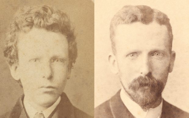 Vincent Van Gogh foto ritrae fratello Theo