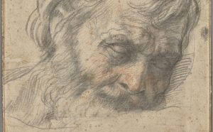 Andrea del Sarto, Study for the Head of Saint Joseph (recto); Two Studies of Legs (verso). Credit: The J. Paul Getty Museum, Los Angeles