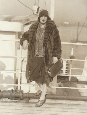 Tamara a bordo del S.S.Paris,1929, fotografía - Foto ACME Newspictures
