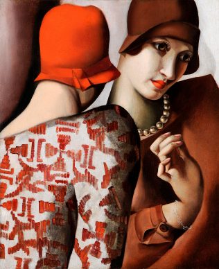Tamara de Lempicka, Las confidencias (Las dos amigas) (detalle), 1928, colección privada Stefano Contini