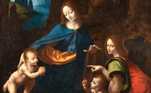 Francesco Melzi, Vergine delle Rocce del Borghetto particolare