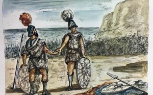 Iliade, episodi illustrati da Giorgio de Chirico con traduzione di Salvatore Quasimodo, 1968