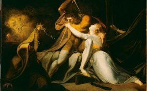 Johann Heinrich Füssli, Percival befreit Belisane aus der Bezauberung durch Urma, 1783. Tate, London. Courtesy Kunstmuseum, Basilea