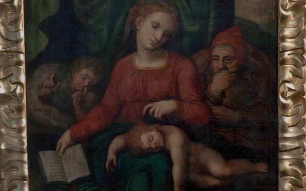 Sacra Famiglia attribuito Michelangelo furto Belgio