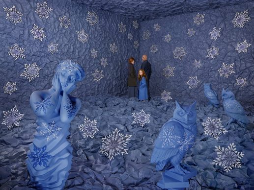 Sandy Skoglund, Winter, 2018. Sandy Skoglund studio, New York.  Courtesy Paci contemporary gallery (Brescia – Porto Cervo, IT)