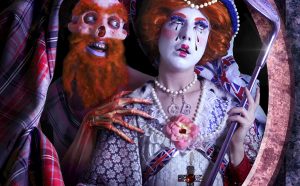 Rachel Maclean The Queen, 2013 Digital print on paper 50.5 × 40.5 cm Lent by Edinburgh Printmakers. Commissioned and published by Edinburgh Printmakers 2013. © Rachel Maclean