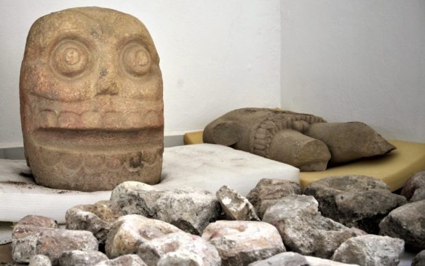 archeologia sculture tempio Messico dio Xipe Tótec