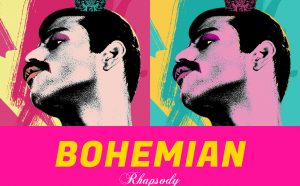 Alice Lee per Shutterstock, locandina in chiave pop art del film Bohemian Rhapsody
