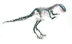 Julia Krause-Harder, Nanotyrannus, 2013, verschiedene Materialien, courtesy Atelier Goldstein, Foto © Uwe Dettmar