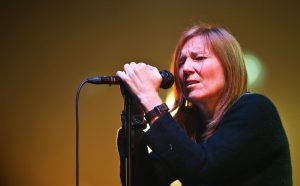 Beth Gibbons performing with Portishead at Roskilde Festival 2011 on Orange Stage