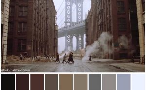 C'era una volta in America, regia di Sergio Leone, palette cromatica by Color Palette Cinema, fonte Facebook