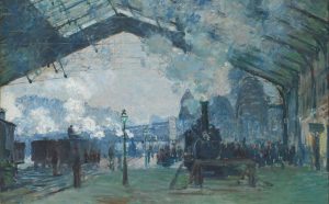 Claude Monet, Arrivo del treno dalla Normandia alla Gare St.Lazare, 1877, Art Institute of Chicago