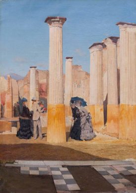 Mostra Ottocento. L’arte dell’Italia tra Hayez e Segantini -  Giuseppe De Nittis: Il foro di Pompei, 1875, olio su tela. Viareggio, courtesy Società di Belle Arti