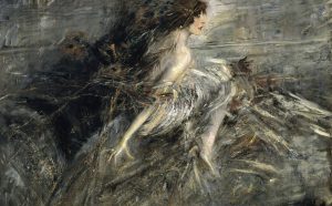 Giovanni Boldini, La marchesa Casati con piume di pavone, 1911-13, Olio su tela, cm 130 x 176, Roma, Galleria Nazionale d’Arte Moderna e Contemporanea