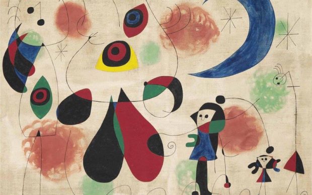 Joan Miró, Painting (Women, Moon, Birds)