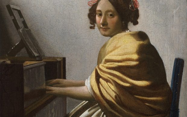 Johannes Vermeer, Young Woman Seated at a Virginal (ca. 1670-72) © The Leiden Collection, New York