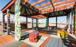 Sol Calero, Casa Anacaona, 2017, part of Folkestone Artworks, commissioned by Creative Folkestone. Image by Thierry Bal