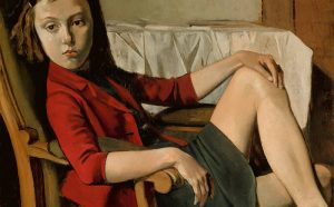 Balthus, Thérèse, 1938 Oil on cardboard mounted on wood. 100.3 x 81.3 cm The Metropolitan Museum of Art, New York Bequest of Mr. and Mrs. Allan D. Emil, in honor of William S. Lieberman, 1987 © Balthus, 2019