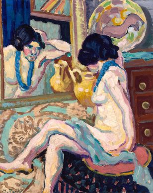 Helene Funke, Nude Looking in the Mirror, 1908-1910 © Belvedere, Wien. Photo: Johannes Stoll © Belvedere, Vienna