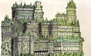 Stefano Mancuso, Disegni preparatori per ecosistemi confinati, 2019