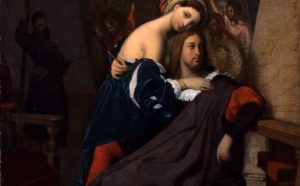 Jean-Auguste Dominique Ingres, Raffaello e la Fornarina, 1848, Columbus museum of art, Ohio: bequest of Frederick W. Schumacher