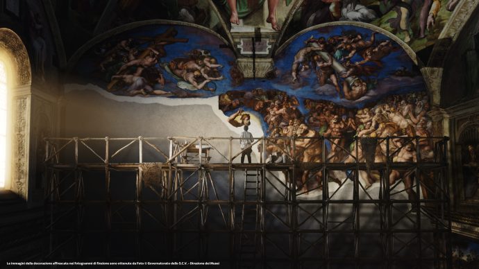 Una scena di Michelangelo Infinito