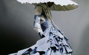 Alessandro Trincone, dress, “Annodami” Collection, Spring/Summer 2017. Cotton, synthetic. Model: Andrea Antonelli. Photograph by Gioconda and August.