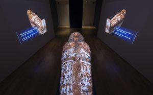 Allestimento della mostra Archeologia invisibile, Museo Egizio di Torino, 16 marzo 2019 - 6 gennaio 2020