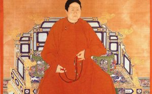 Empress Xiaozhuang Probably Giuseppe Castiglione (Lang Shining, 1688– 1766) and other court painters China, Beijing, Qianlong period (1736–95), ca. 1750 Hanging scroll; ink and color on silk Palace Museum, Gu6379 © The Palace Museum