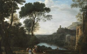 Napoli, Museo e Real Bosco di Capodimonte Claude Lorrain, Paesaggio con la ninfa Egeria, 1669, olio su tela, cm 155 x 199