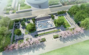 Hiroshi Sugimoto Concept design riprogettazione giardino sculture Hirshhorn Museum Washington