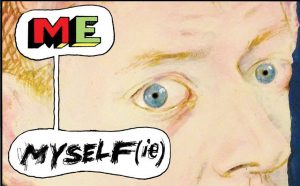 Paolo Bacilieri Locandina mostra Me Myself I Accademia Albertina Torino