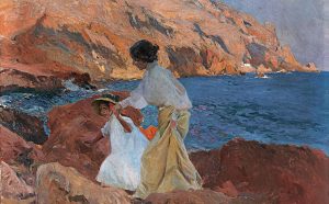 Joaquín Sorolla, Clotilde and Elena on the Rocks, Jávea, 1905, Esther Koplowitz Collection, Archivo fotográfico BPS