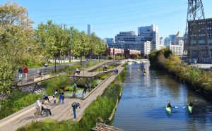 Wild Mile eco-park, Chicago. Renderings courtesy of SOM