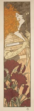 Eugène Grasset, Extravangance, 1897. Litografia a colori, 134x47,5 cm, Gretha Arwas Collection, Londra (UK) © Arwas Archives