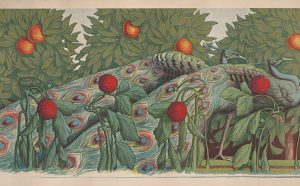 Alfredo Muller, Les Paons, 1903 Litografia a colori, 68,5x158 cm Private collection, London