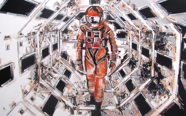 Andrea Gnocchi 2001 A SPACE ODYSSEY -KUBRICK (100x150)