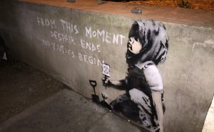 Banksy street art Londra Marble Arch Extinction Rebellion