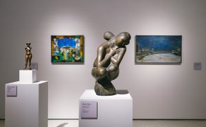 Installation view della mostra Italia Moderna 1945-1975. Dalla Ricostruzione alla Contestazione, Palazzo Buontalenti, Pistoia, 2019